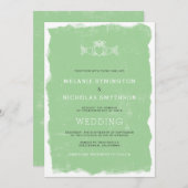 Rustic Claddagh Irish bruiloft nodig, 3991 Kaart (Voorkant / Achterkant)