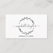 Rustic Classic Lavender Wreath Logo Visitekaartje (Voorkant)