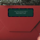 Rustic Classic Tartan Retouradres Etiket