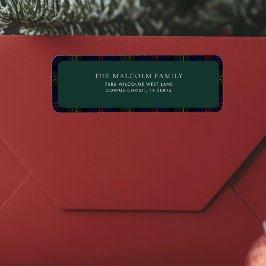 Rustic Classic Tartan Retouradres Etiket