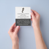 Rustic Clay Seahorse, Seafood, kookklassen Flyer (Hand)