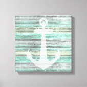 Rustic Coastal Decor Anchor Canvas Afdruk (Voorkant)