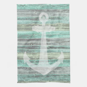 Rustic Coastal Decor Anchor Theedoek