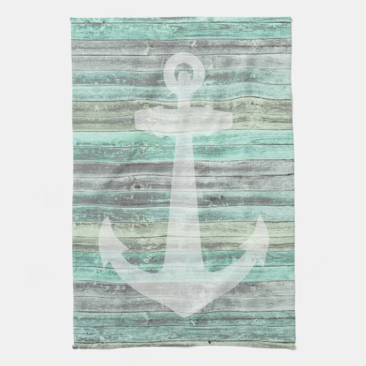 Rustic Coastal Decor Anchor Theedoek (Verticaal)