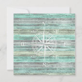 Rustic Coastal Decor Compass Notitiekaartje (Voorkant)