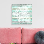 Rustic Coastal Decor Coral Canvas Afdruk (Insitu (Woonkamer))