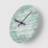 Rustic Coastal Decor Coral Ronde Klok (Hoek)