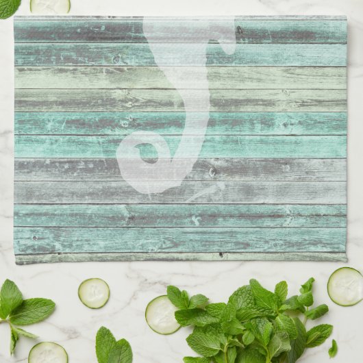 Rustic Coastal Decor Seahorse Theedoek (Gevouwen)