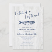 Rustic Coastal Fisherman Esthetisch Vrijgezellenfe Kaart (Voorkant)