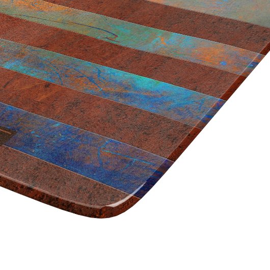 Rustic Coastal Glass Cutting Board Snijplank (Hoek)