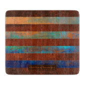 Rustic Coastal Glass Cutting Board Snijplank (Voorkant)