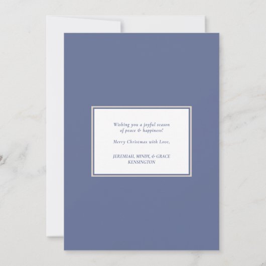 Rustic Coastal Kerstfeest Joy Shell Holiday Feestdagenkaart (Achterkant)