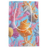 Rustic Coastal - Zeeschelpen, Zeesterren, Reef (18 Medium Cadeauzakje (Voorkant)