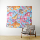 Rustic Coastal - Zeeschelpen, Zeesterren, Reef (18 Wandkleed (In Situ (horizontaal))