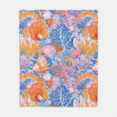 Rustic Coastal - Zeeschelpen, Zeesterren, Reef (19 Fleece Deken (Voorkant)