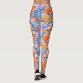 Rustic Coastal - Zeeschelpen, Zeesterren, Reef (19 Leggings (Achterkant)