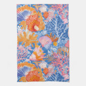 Rustic Coastal - Zeeschelpen, Zeesterren, Reef (19 Theedoek (Verticaal)