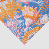 Rustic Coastal - Zeeschelpen, Zeesterren, Reef (19 Tissuepapier (Detail)