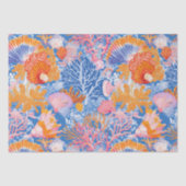 Rustic Coastal - Zeeschelpen, Zeesterren, Reef (19 Tissuepapier (Voorkant)