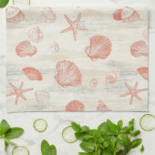 Rustic Coastal - Zeeschelpen, Zeesterren, Reef (29 Theedoek (Gevouwen)