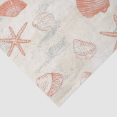 Rustic Coastal - Zeeschelpen, Zeesterren, Reef (29 Tissuepapier (Detail)