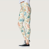 Rustic Coastal - Zeeschelpen, Zeesterren, Reef (9) Leggings (Links)