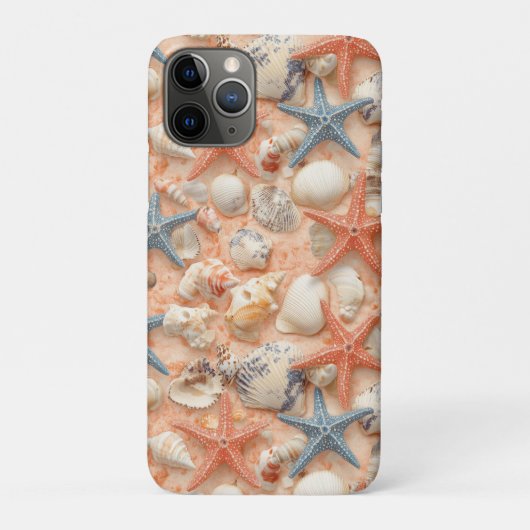 Rustic Coastal - Zeeschelpen, Zeesterren, Rif (8) Case-Mate iPhone Case (Achterkant)