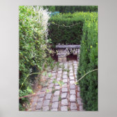 Rustic Cobblestone Garden Path Poster (Voorkant)