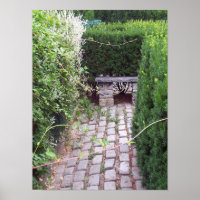 Rustic Cobblestone Garden Path