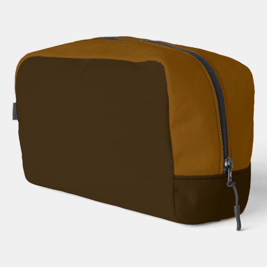 Rustic Cocoa Brown Travel Toilettas Toilettasje (Rechterhoek)