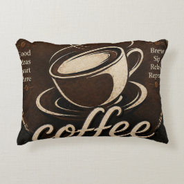 Rustic Coffee Bar Decor Gift Accent Kussen