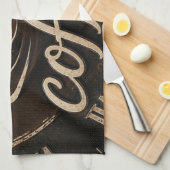 Rustic Coffee Bar Decor Gift Theedoek (Quarter Fold)