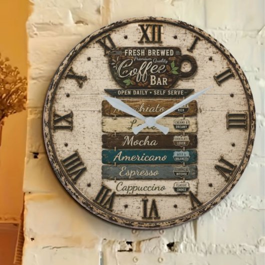 Rustic Coffee Bar Kitchen Farmhouse Decor Grote Klok