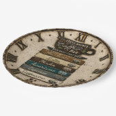 Rustic Coffee Bar Kitchen Farmhouse Decor Papieren Bordje (Gekanteld)