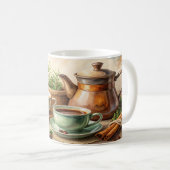Rustic Coffee Design - Oude koffiepot bonen Ci Koffiemok (Voorkant rechts)