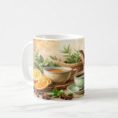 Rustic Coffee Design - Oude koffiepot bonen Ci Koffiemok (Voorkant links)