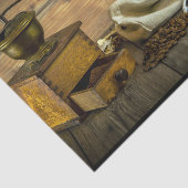 Rustic Coffee Grinder Foto Tissuepapier (Detail)