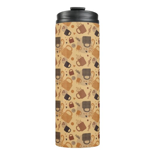 Rustic Coffee Love - Mok en hartpatroon (Voorkant)