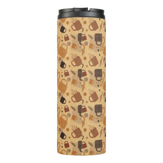 Rustic Coffee Love - Mok en hartpatroon (Achterkant)