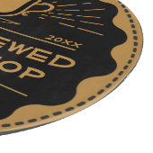 Rustic Coffee Shop Cup Sandwich aanpassen Snijplank (Hoek)