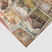 Rustic Collage Barn and Country Ephemera Crafting Tissuepapier (Detail)