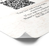 Rustic College Fonds Afstudeer QR Code Poster (Hoek)