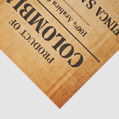 Rustic Colombian Coffee Burlap Sack FC6 Decoupage Tissuepapier (Detail)