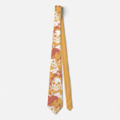 Rustic Color Halloween Pattern  Neck Tie Stropdas (Voorkant)