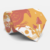 Rustic Color Halloween Pattern  Neck Tie Stropdas (Opgerold)