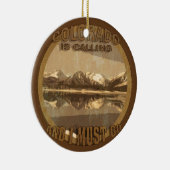 Rustic Colorado belt en ik moet een sieraad maken. Keramisch Ornament (Rechts)