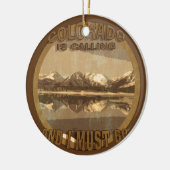 Rustic Colorado belt en ik moet een sieraad maken. Keramisch Ornament (Links)