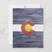Rustic Colorado Flag Bedankkaart (Voorkant)