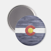 Rustic Colorado Flag Magneet (Voorkant / Achterkant)