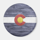 Rustic Colorado Flag Magneet (Voorkant)